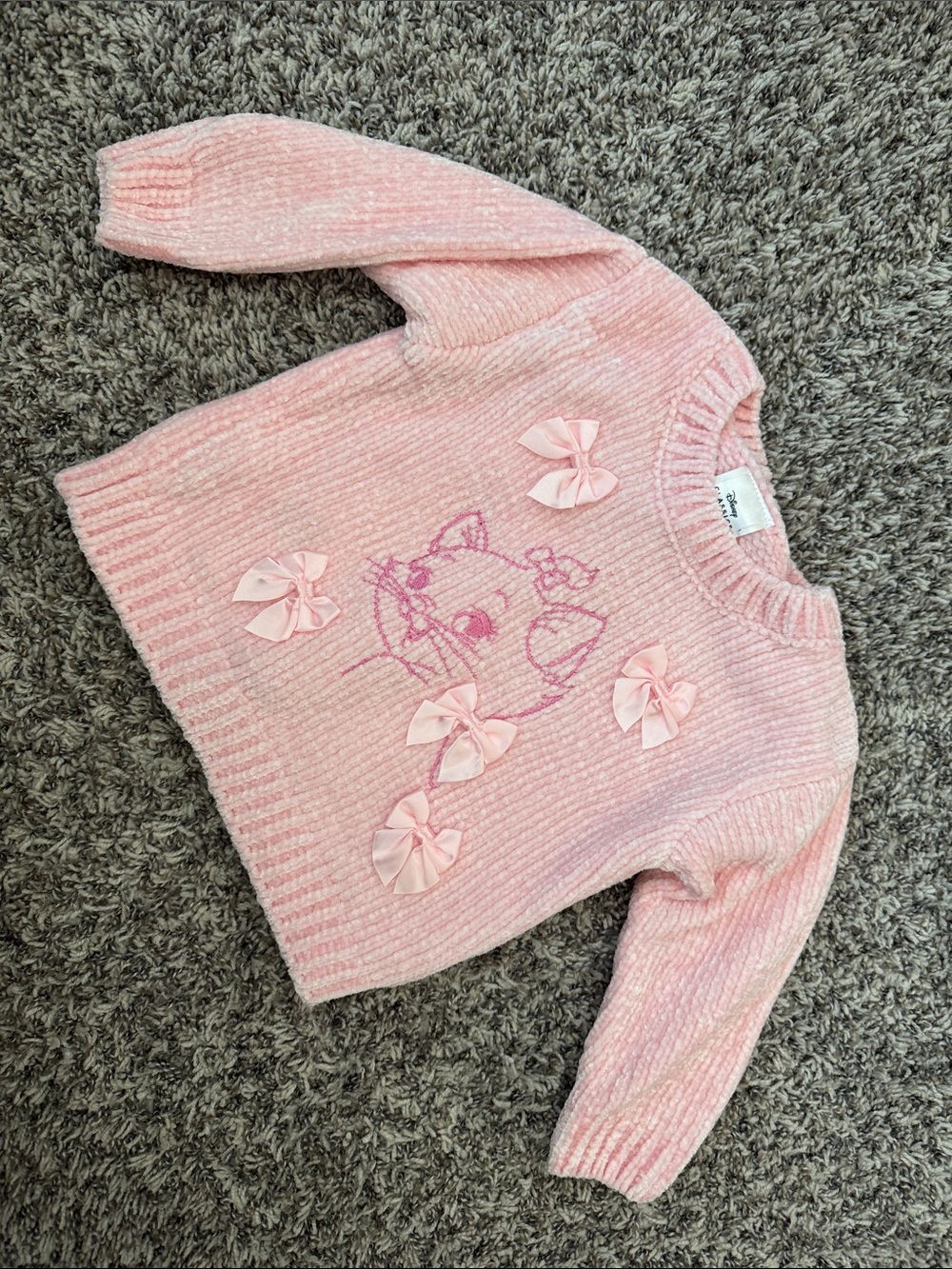Disney Pink Chenille Sweater